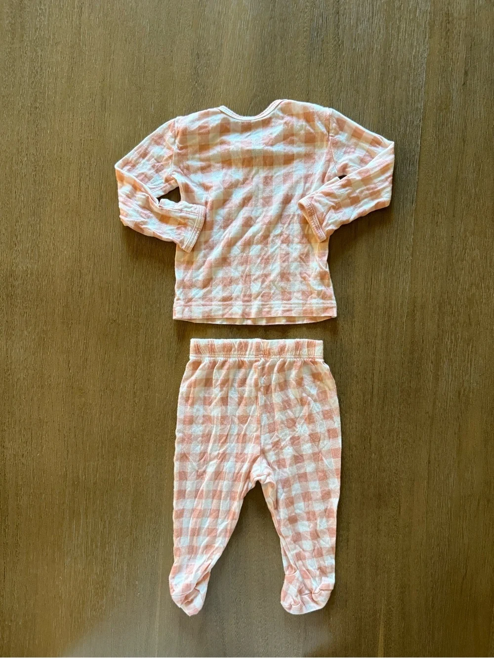 Solly Baby Girl Pink Gingham Tencel Sleeper Matching Set 0-3 Months